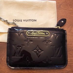 Authentic Louis Vuitton Vernis Amarante Key Pouch